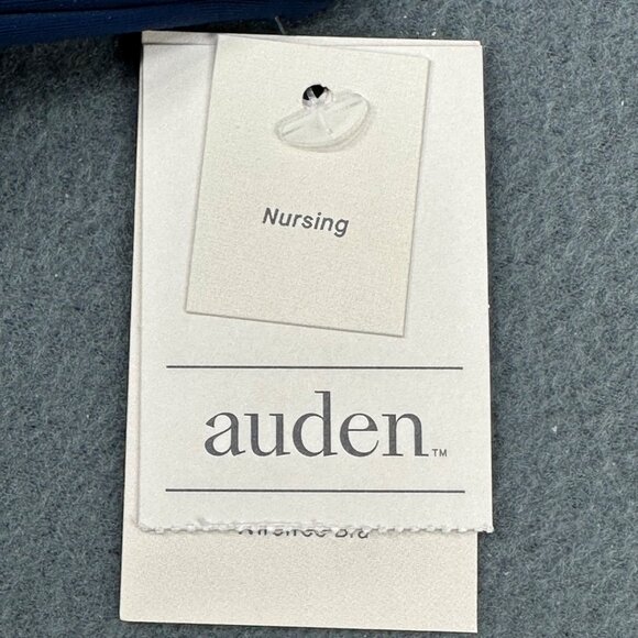 Auden Women's Sz 34B Nursing Bra Lightly Lined Wireless Two Way Straps Blue New - Picture 4 of 14